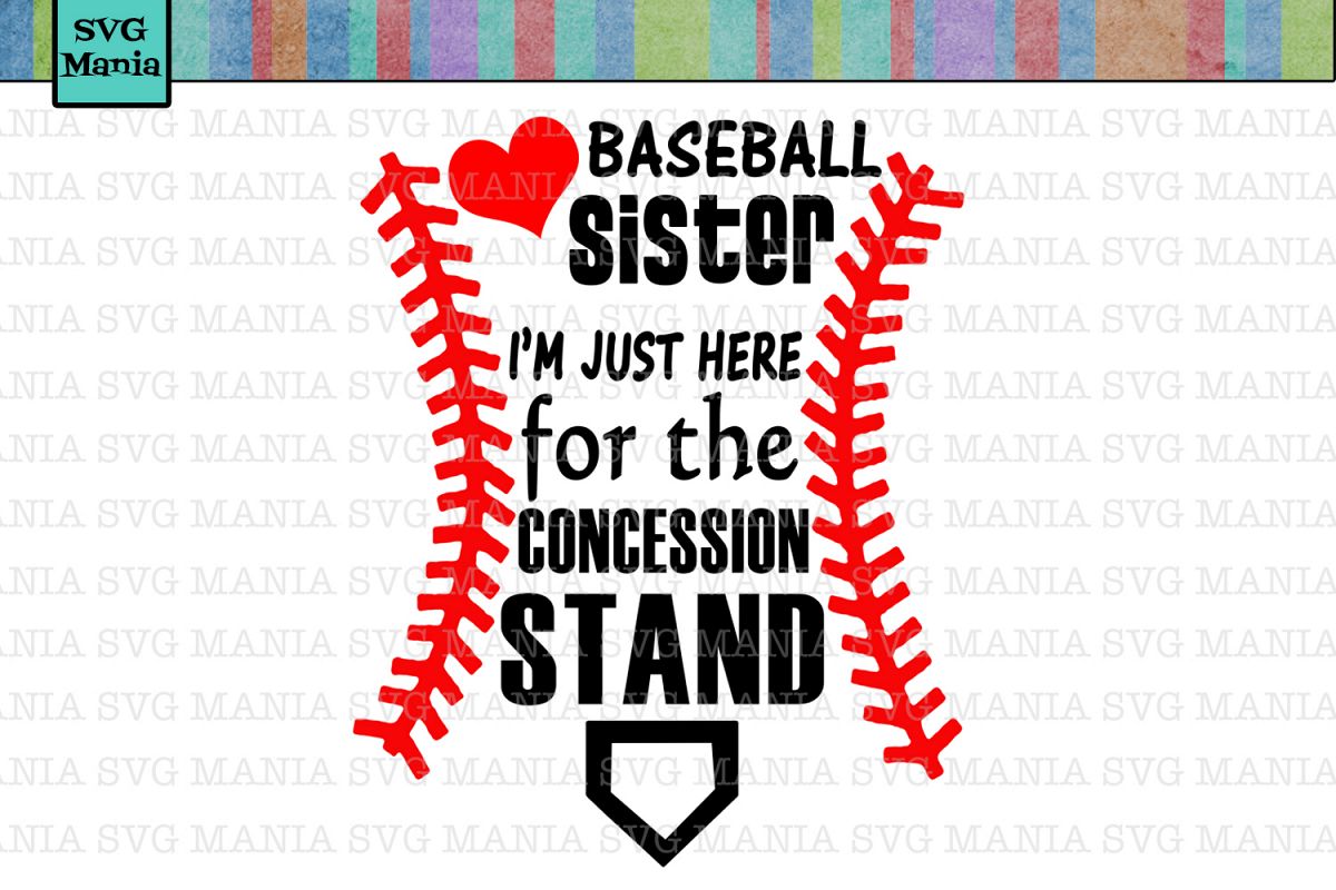 Baseball Sister SVG File Baseball SVG File Baseball Sister Shirt SVG