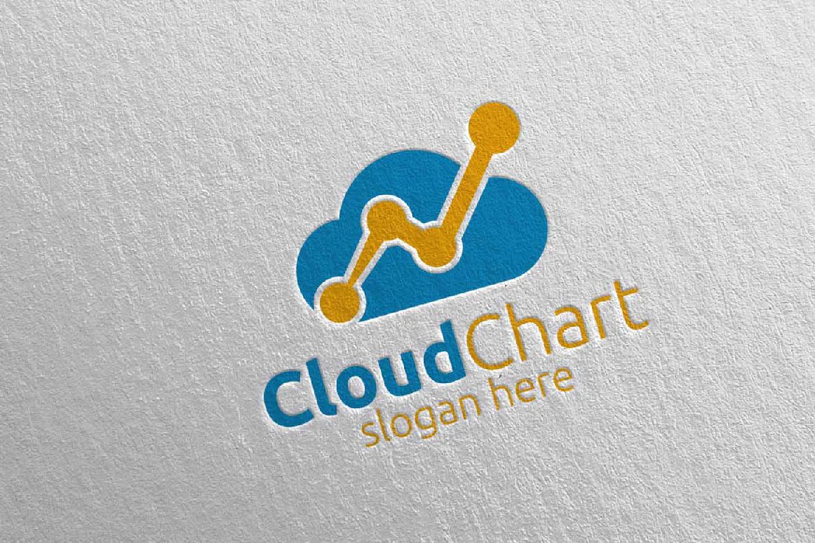 Cloud Marketing Financial Advisor Logo Design 23 example image 1