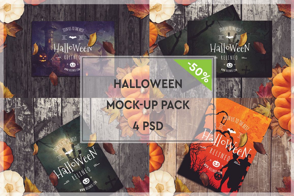 Halloween Mock-up Pack #2 example image 1