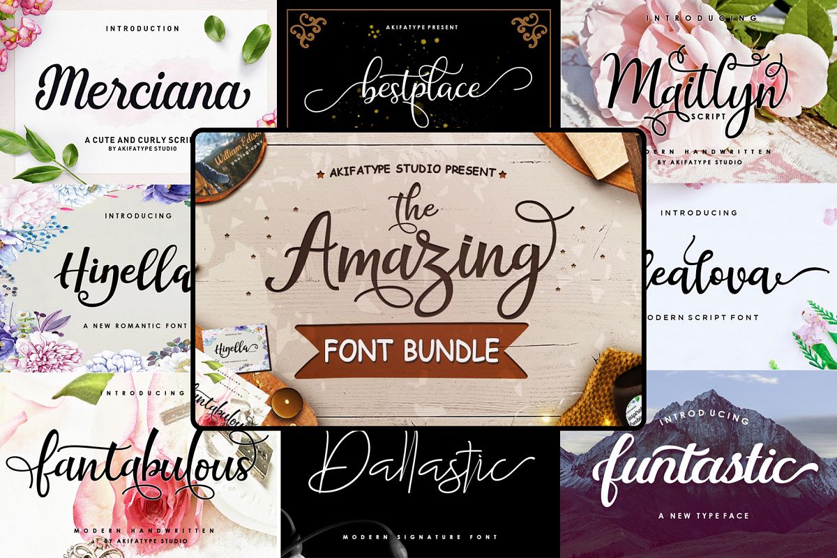 The Amazing Fonts Bundle example image 1