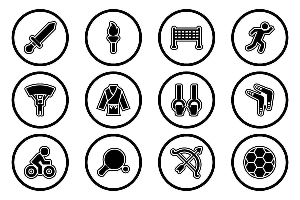 Set Of Sports And Game Icons example image 1