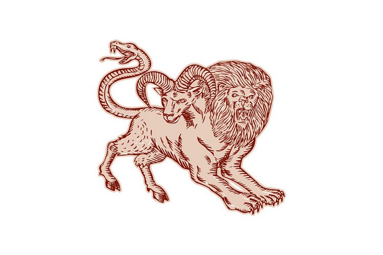 Chimera Pouncing Etching example image 1