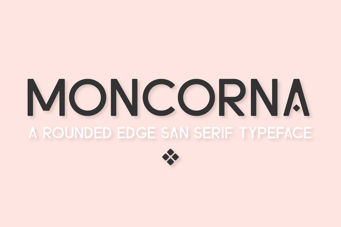 Moncorna Futuristic Sans Serif Font example image 1