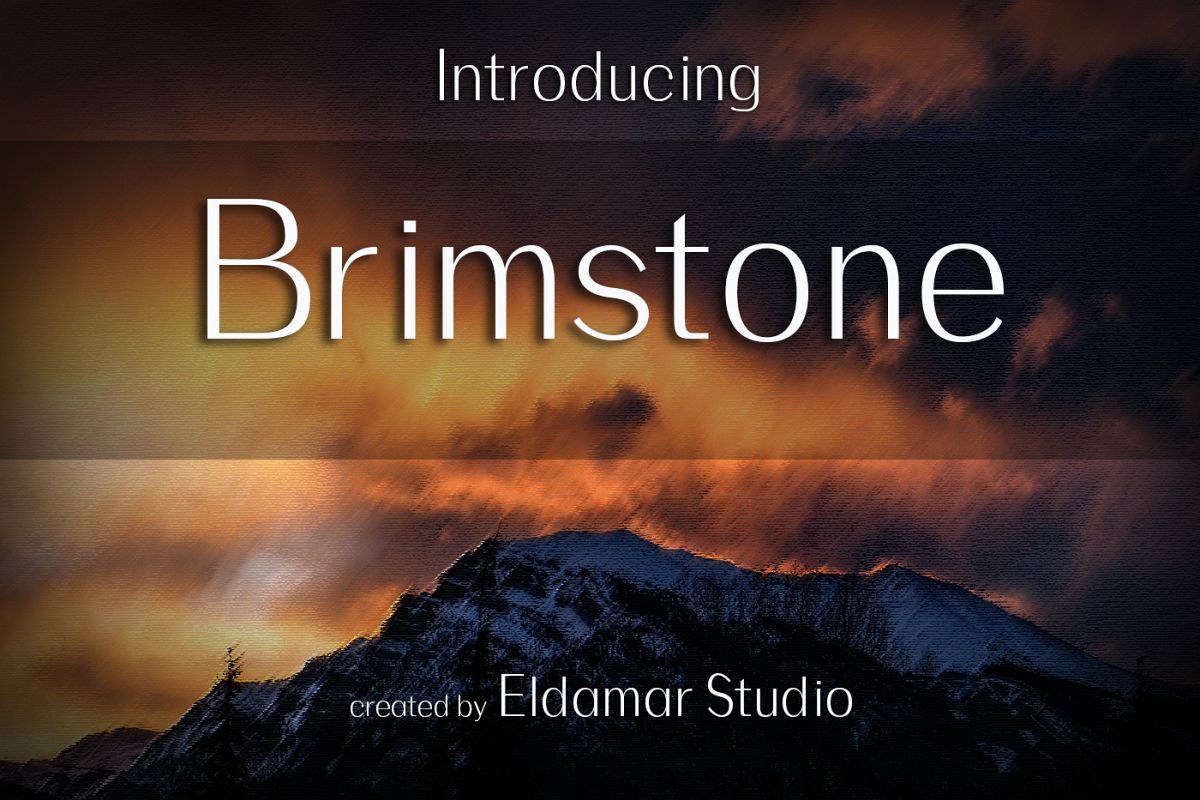 Brimstone Font example image 1