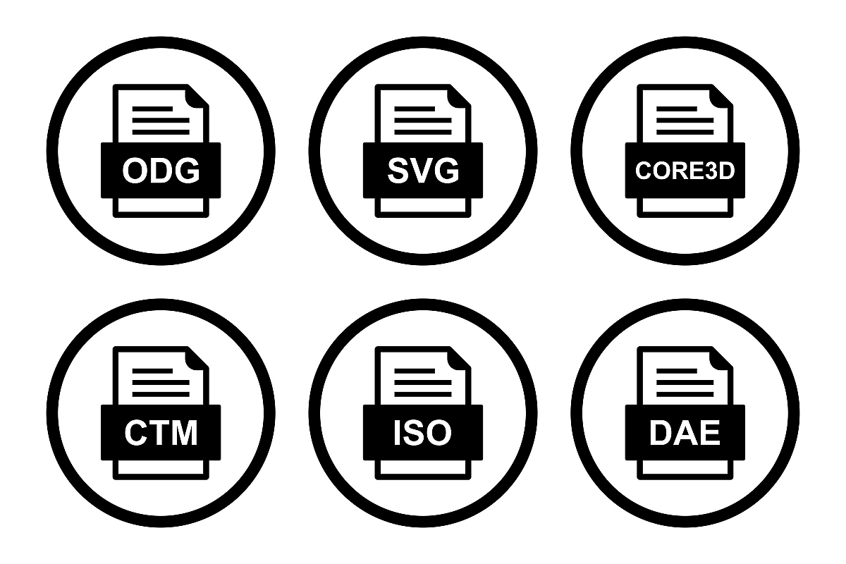 Set Of File Formats Icons example image 1