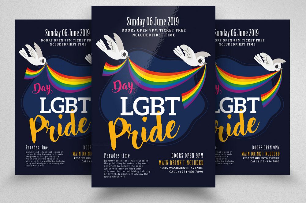 LGBT Pride Celebration Flyer example image 1