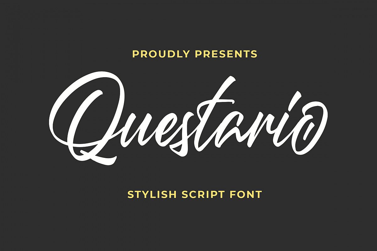 Questario - Stylish Script Font example image 1