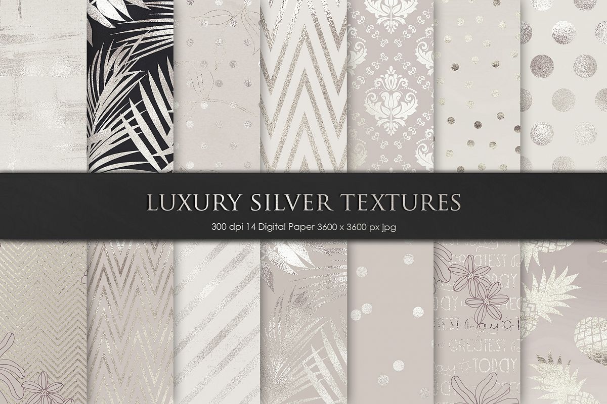 Luxury Silver Textures example image 1