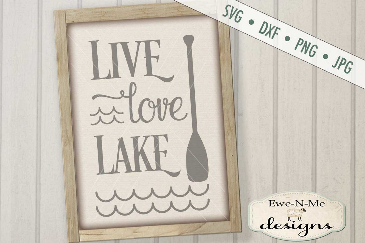 Live Love Lake - Summer - SVG DXF Files example image 1