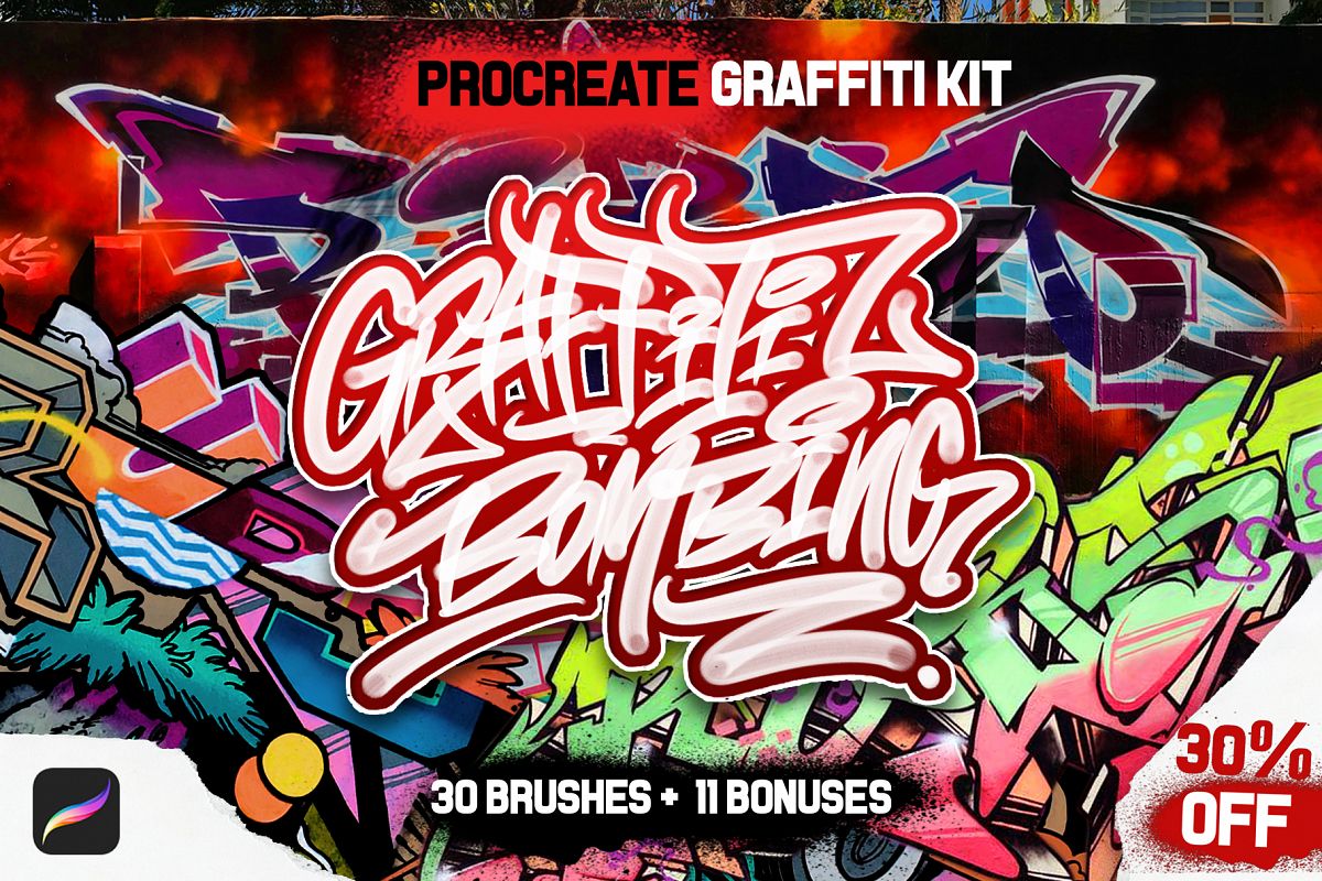 procreate graffiti template free
