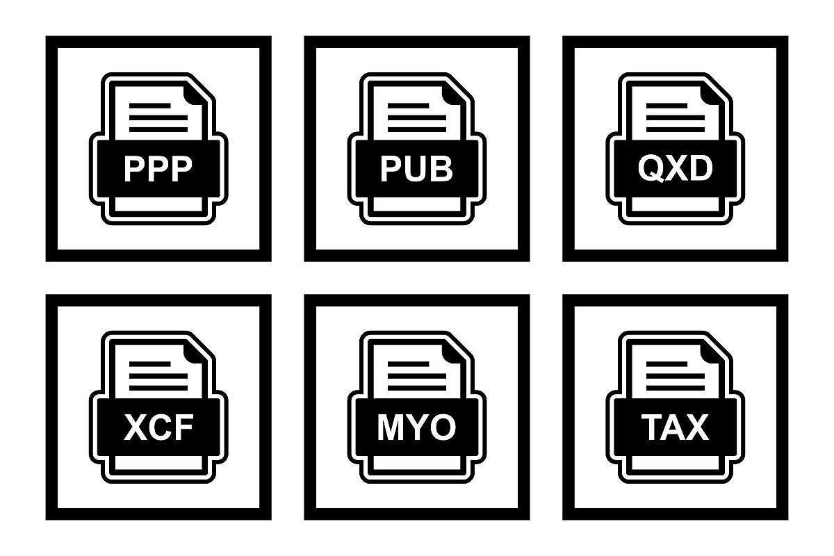 Set Of File Formats Icons example image 1