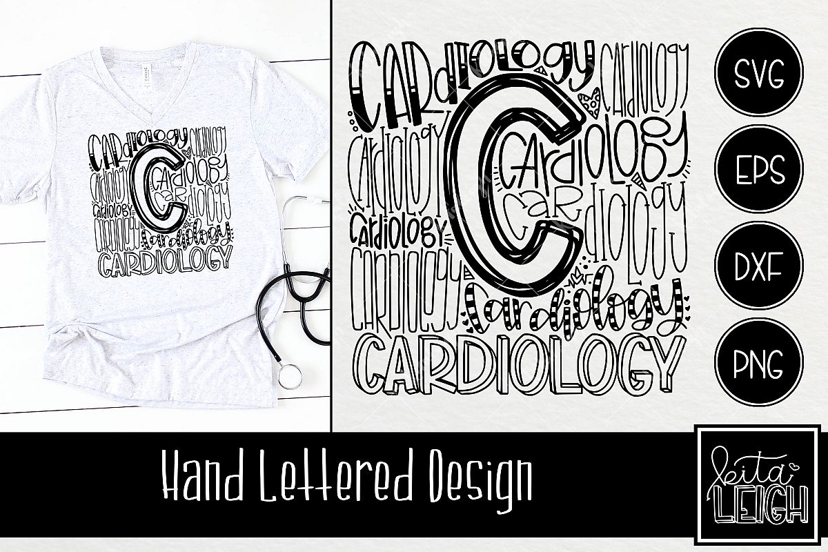 Download Cardiology Typography (336090) | Hand Lettered | Design ...