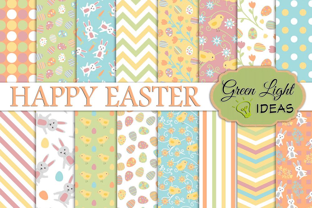 Easter Digital Papers example image 1