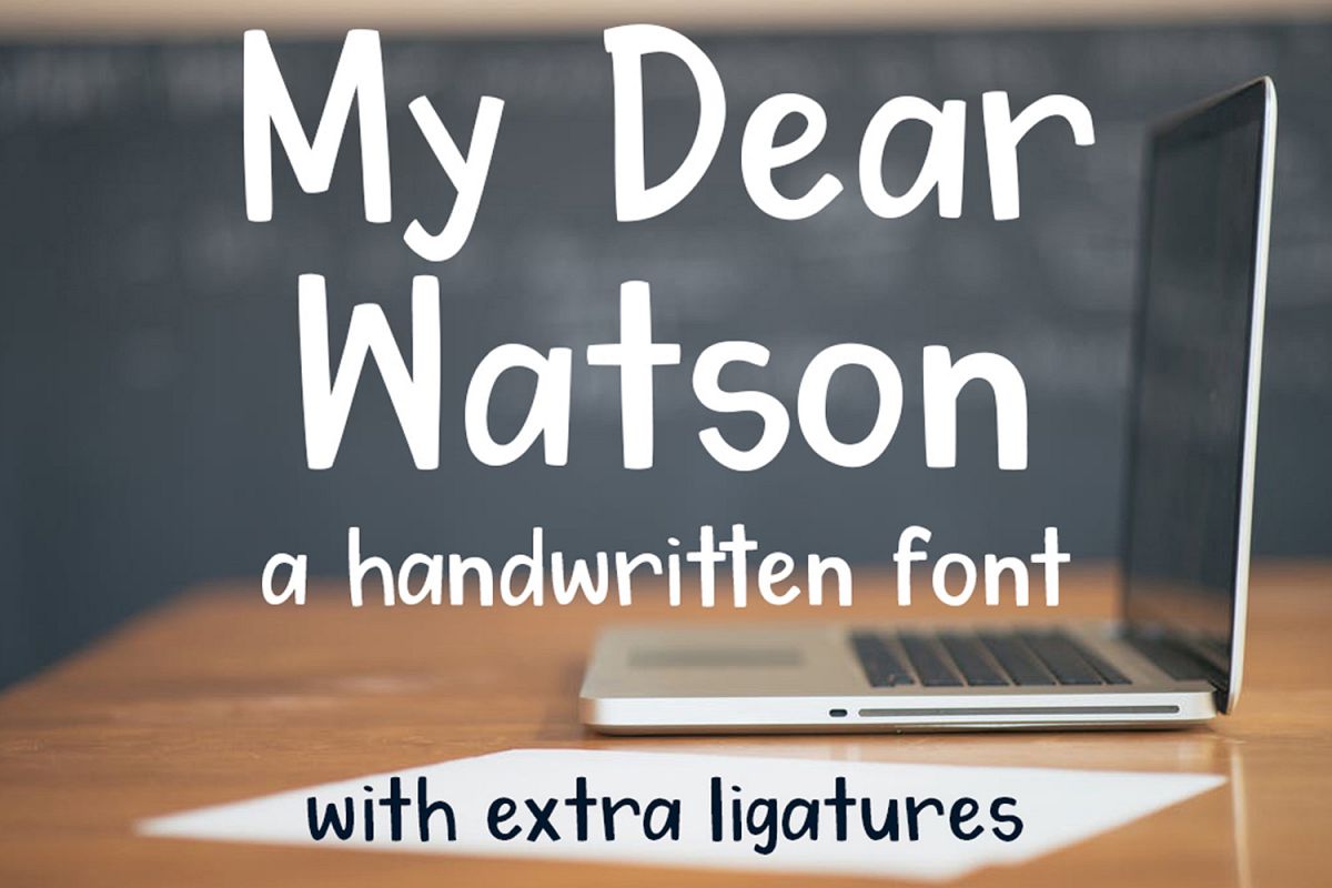 My Dear Watson Font example image 1