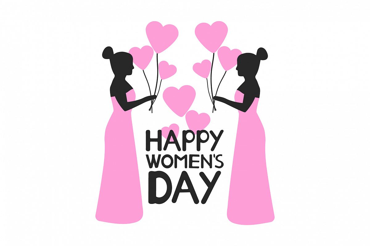 Happy Women's day card. 8 of March. Ai, eps, jpg, png, psd, example image 1