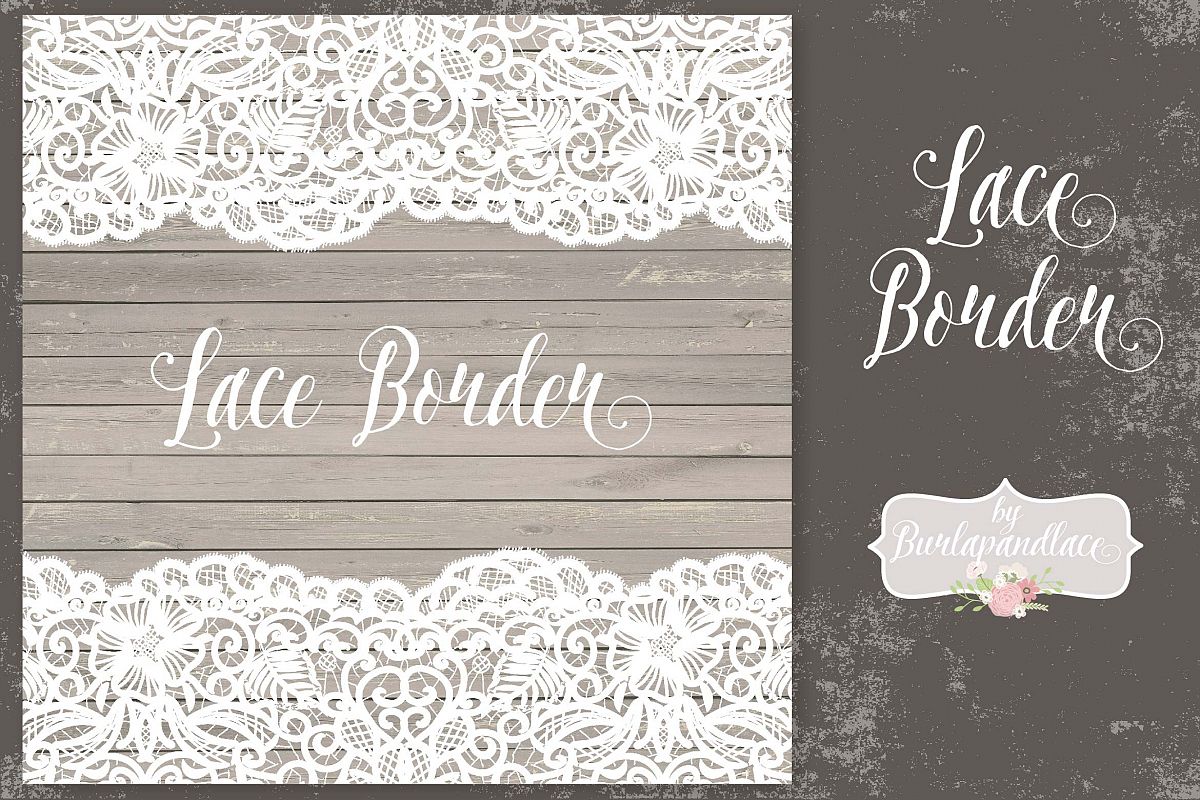 Download Vector lace border rustic (8782) | Illustrations | Design ...