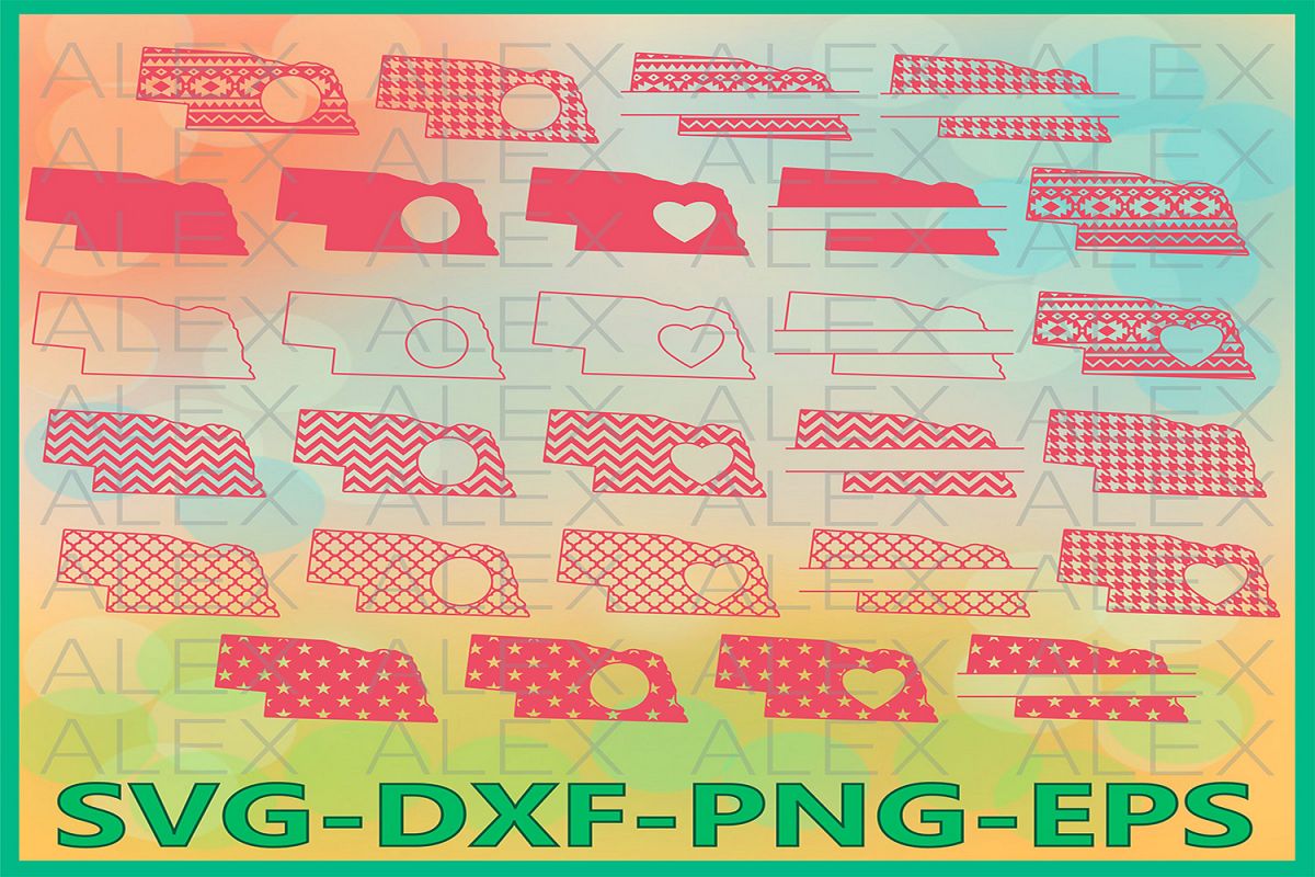 Nebraska State SVG, Nebraska SVG files for Cricut example image 1