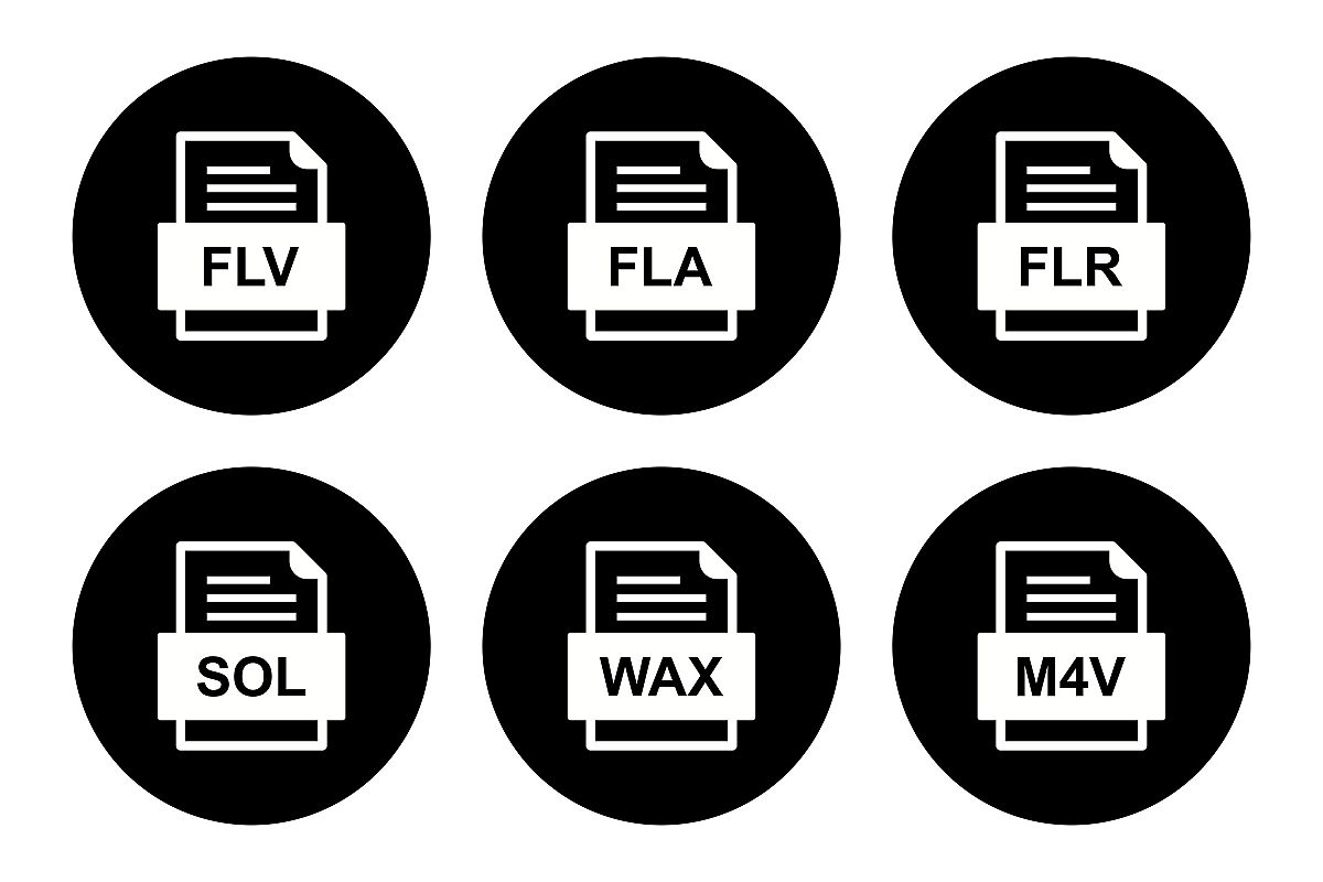 Set Of File Formats Icons example image 1