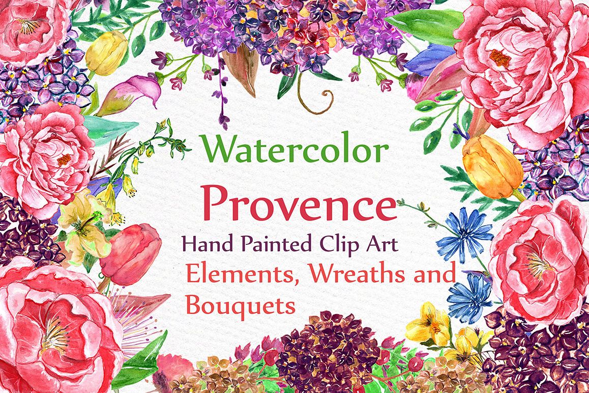 Watercolor wedding flowers example image 1