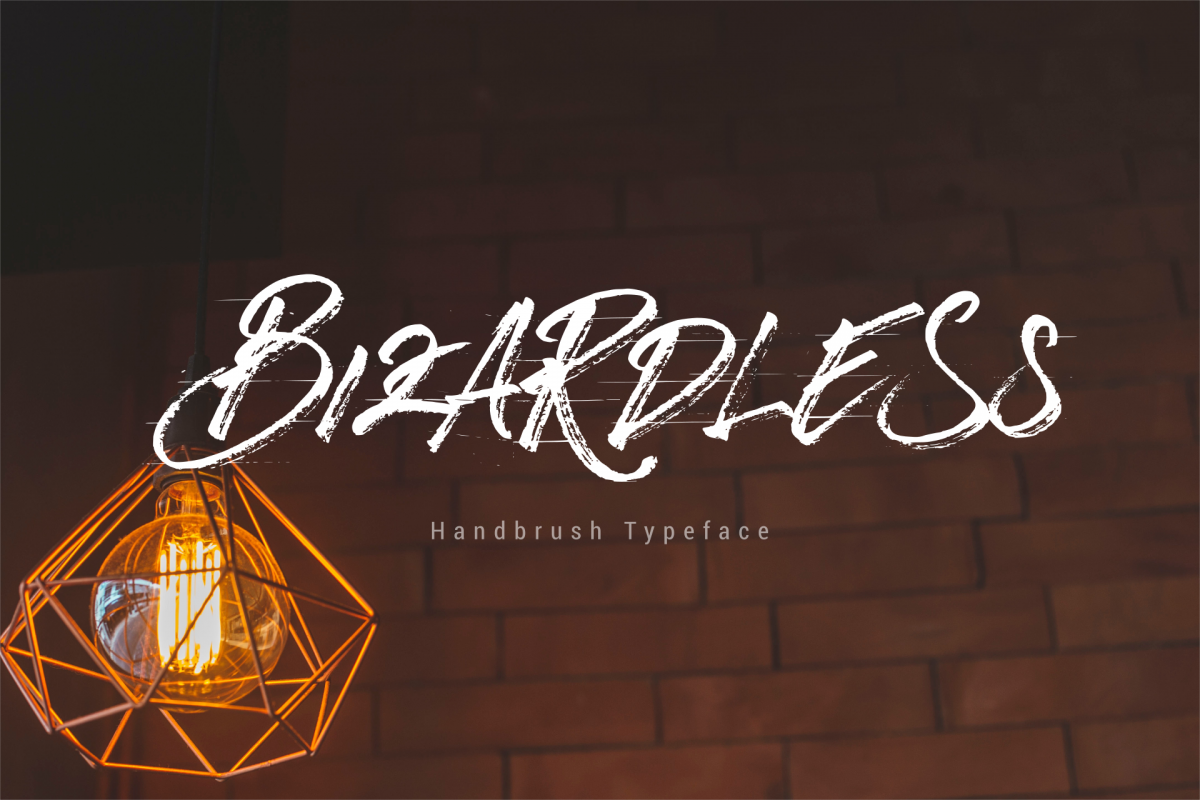 BizardleSs Handbrush Typeface example image 1