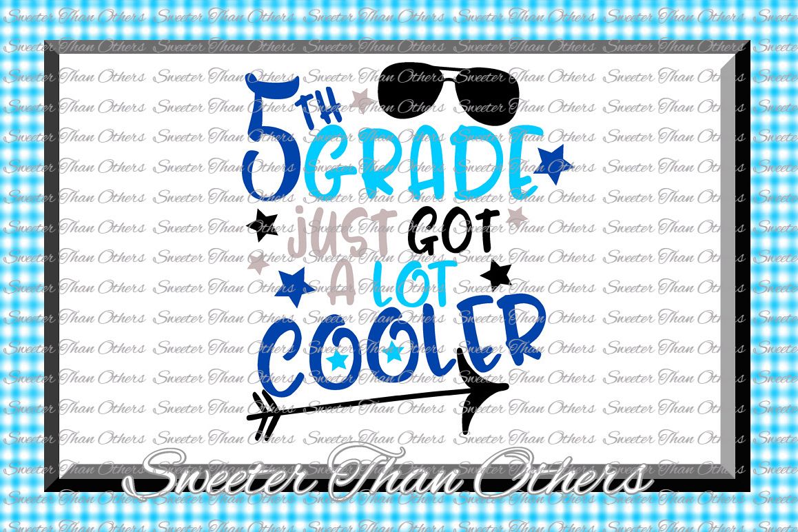 Fifth Grade cooler SVG 5th Grade cut file First Day of Schoo example image 1
