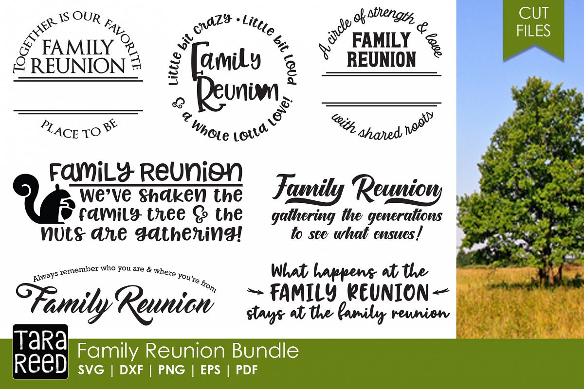 Family Reunion - Family SVG and Cut Files for Crafters