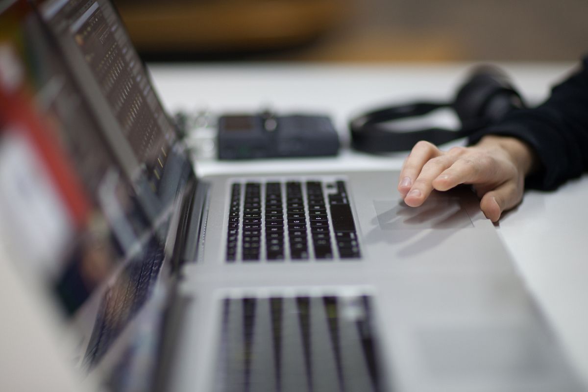 Man working on the laptop example image 1