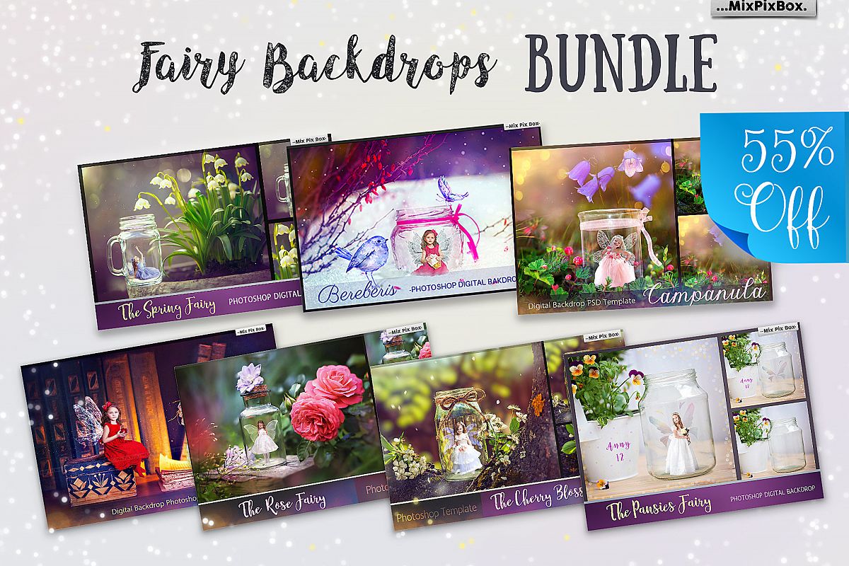 Fairy Backdrops Bundle example image 1