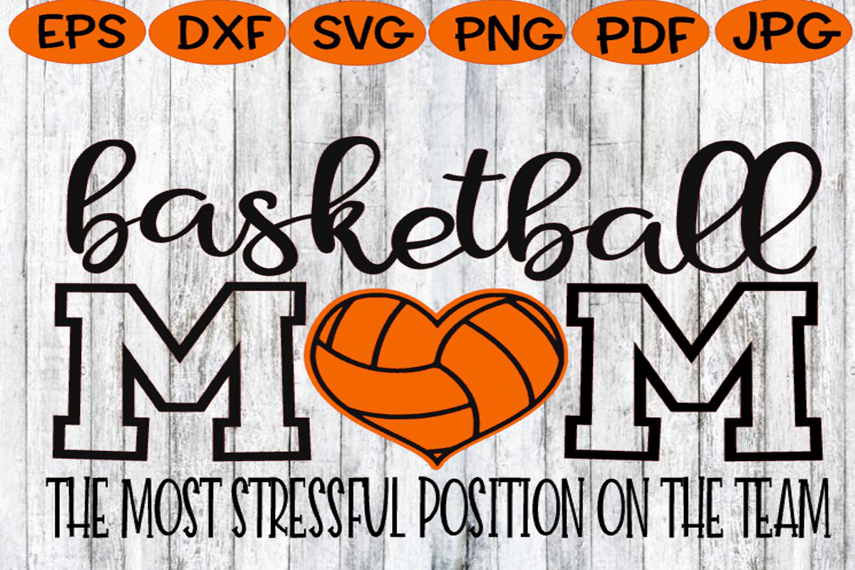Download Basketball Mom Basket Mom Heart Stressed Mom SVG Sport Mom