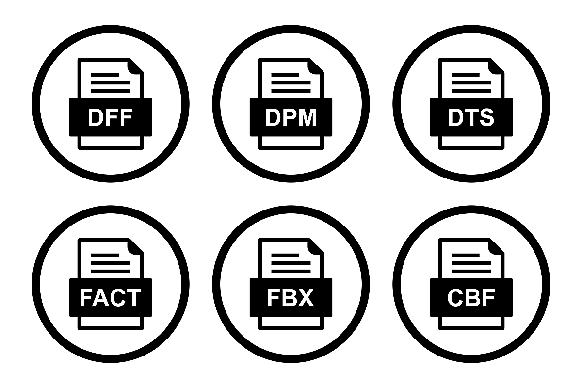 Set Of File Formats Icons example image 1