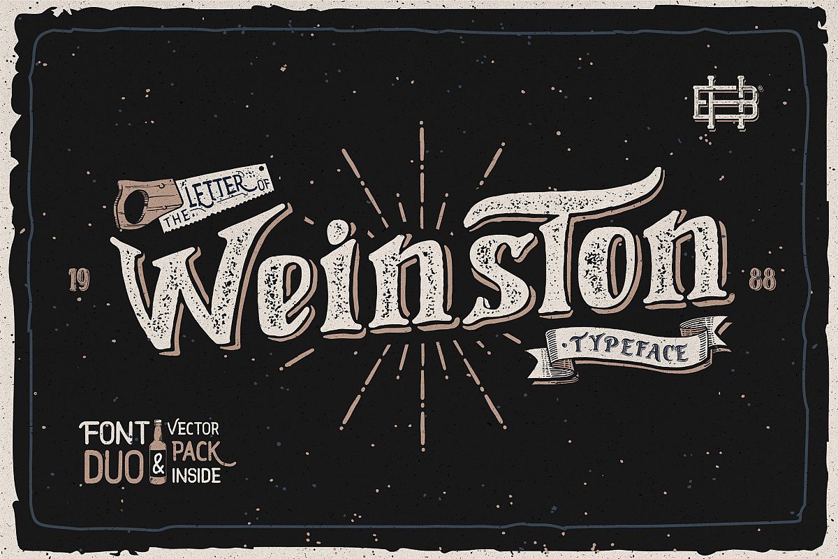 Weinston Typeface & Extras example image 1