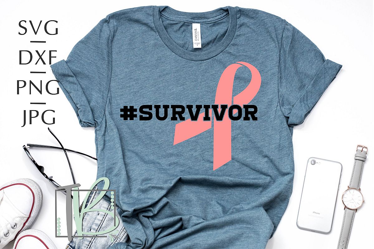Breast Cancer SVG, Survivor SVG example image 1