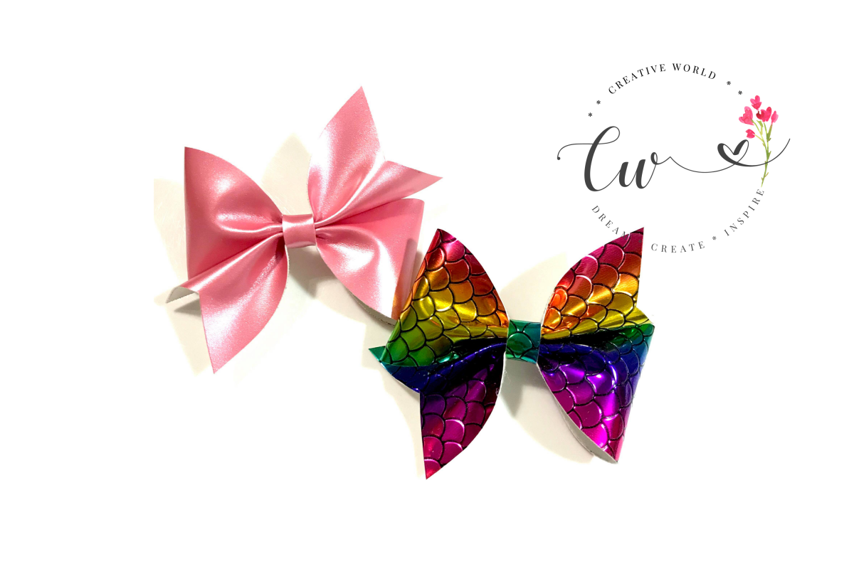 Lovely Classic Pinch Hair Bow Digital Template example image 1