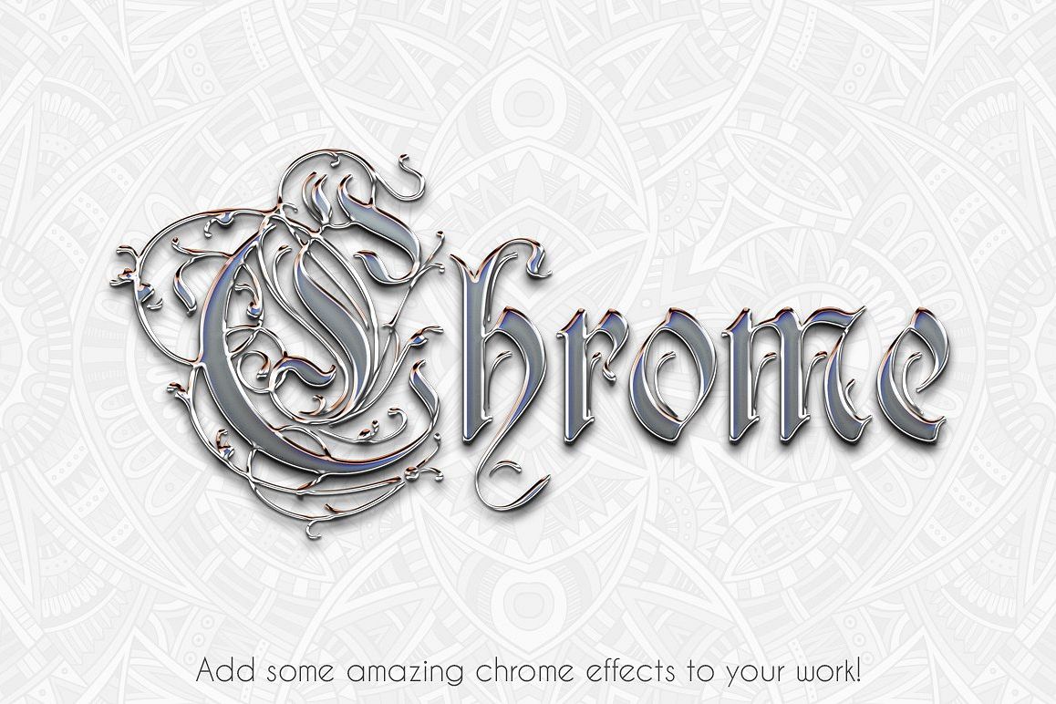 Instant Chrome Effect - Layer Style example image 1