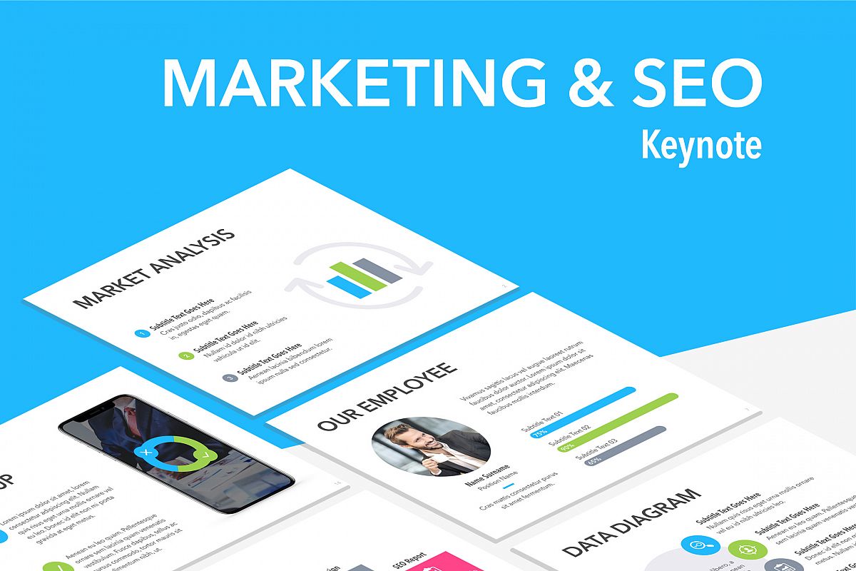 Marketing & SEO Keynote Template example image 1