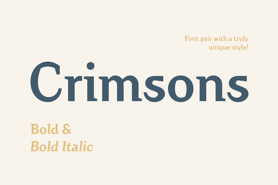 Crimsons — Bold & Bold Italic example image 1