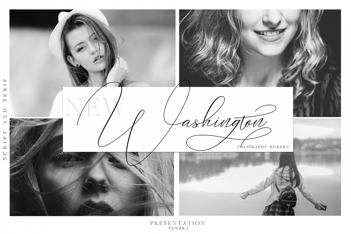 New Washington Script and Serif example image 1