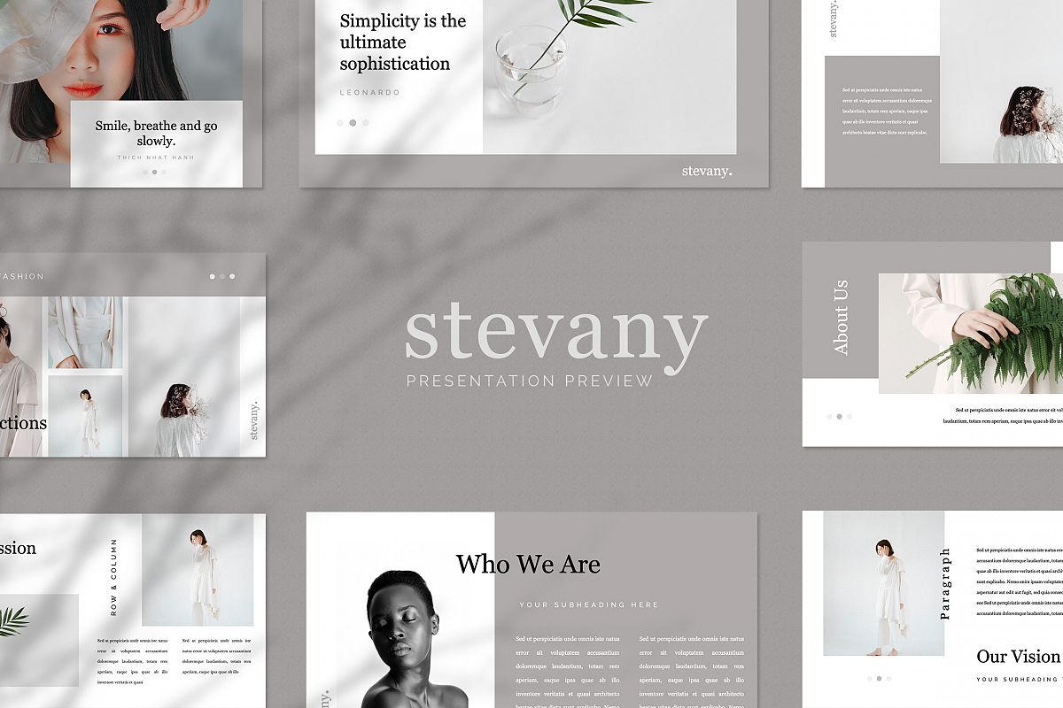 Stevany Lookbook Presentation Templates example image 1