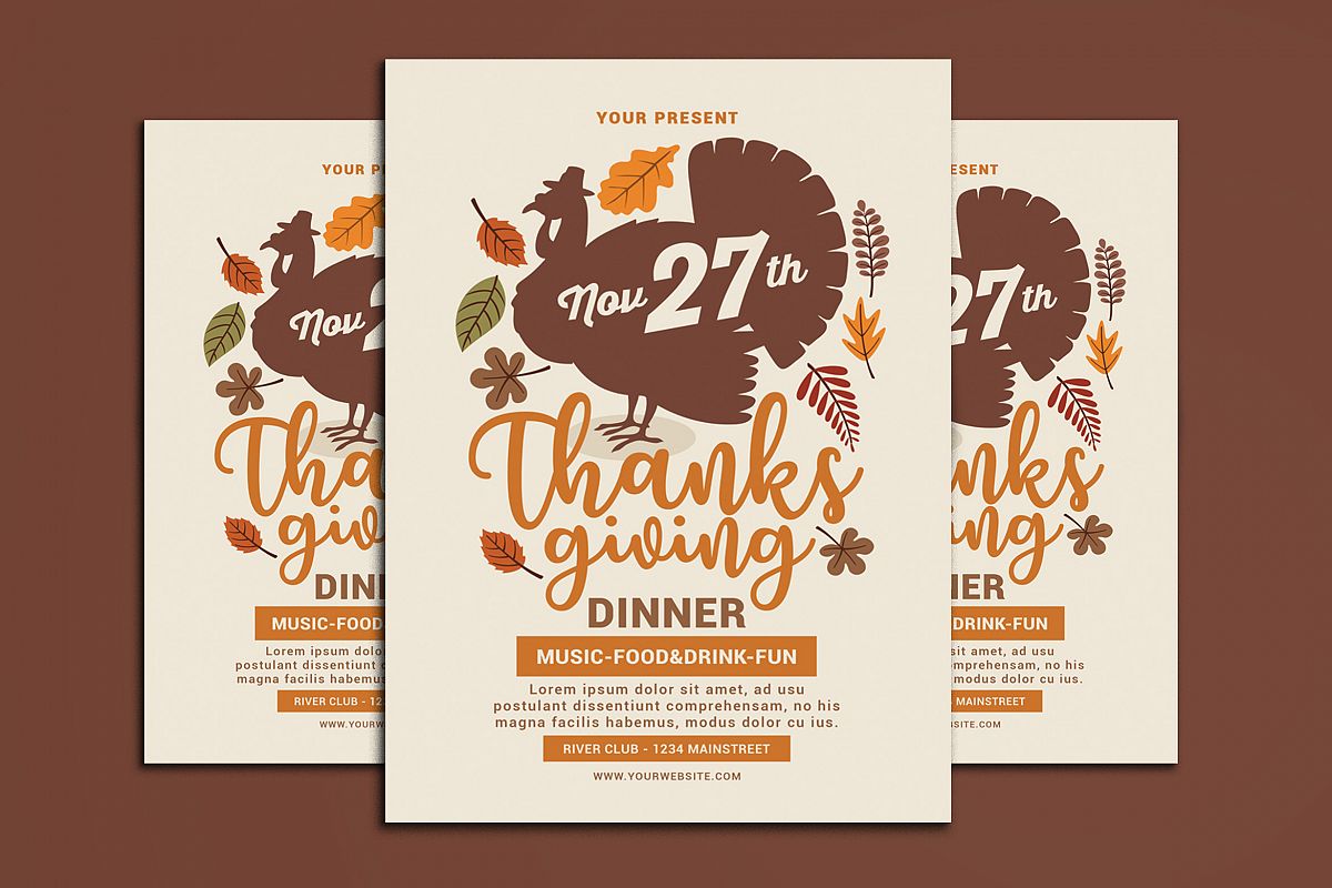 Thanksgiving Flyer example image 1