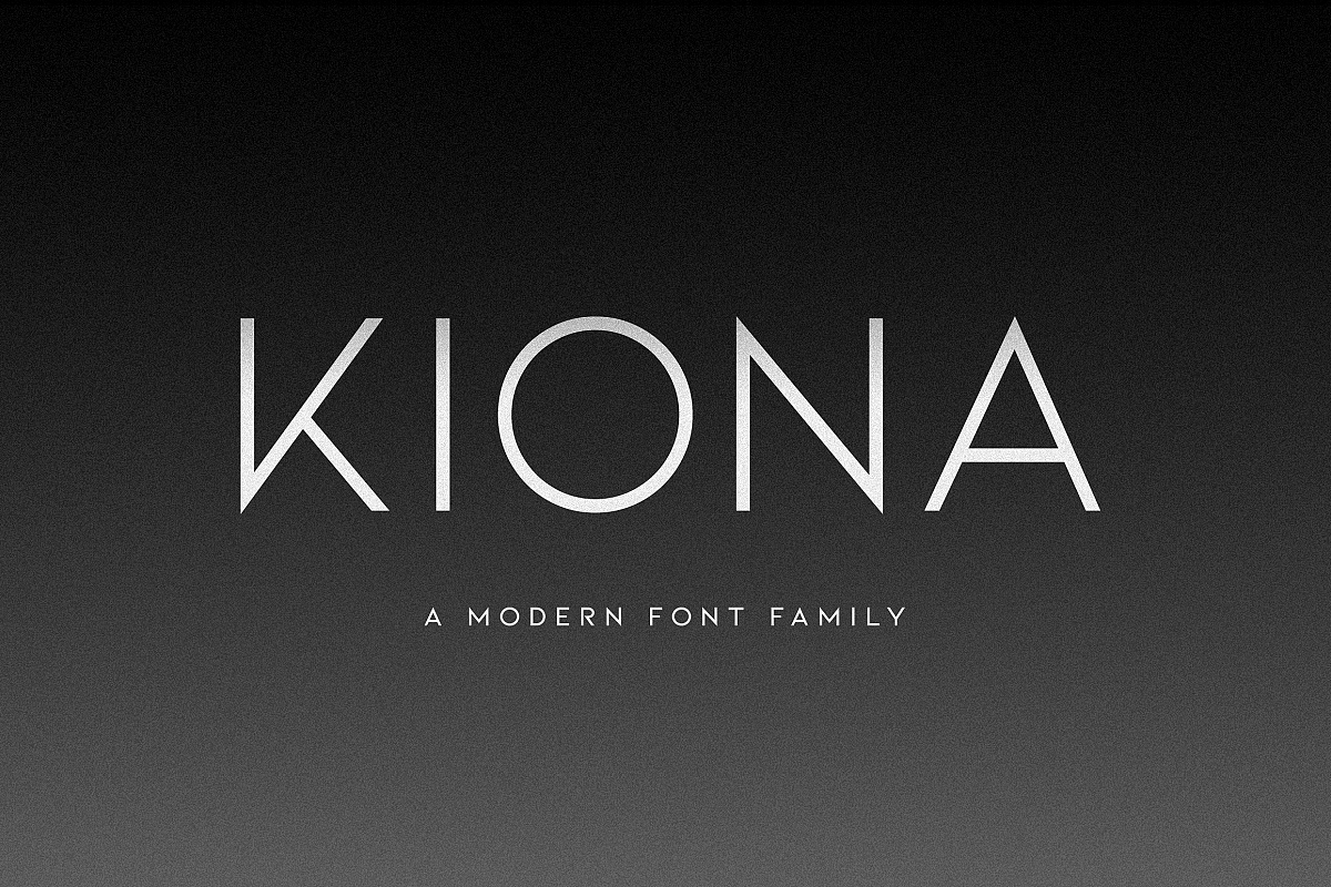 Kiona - A modern font example image 1