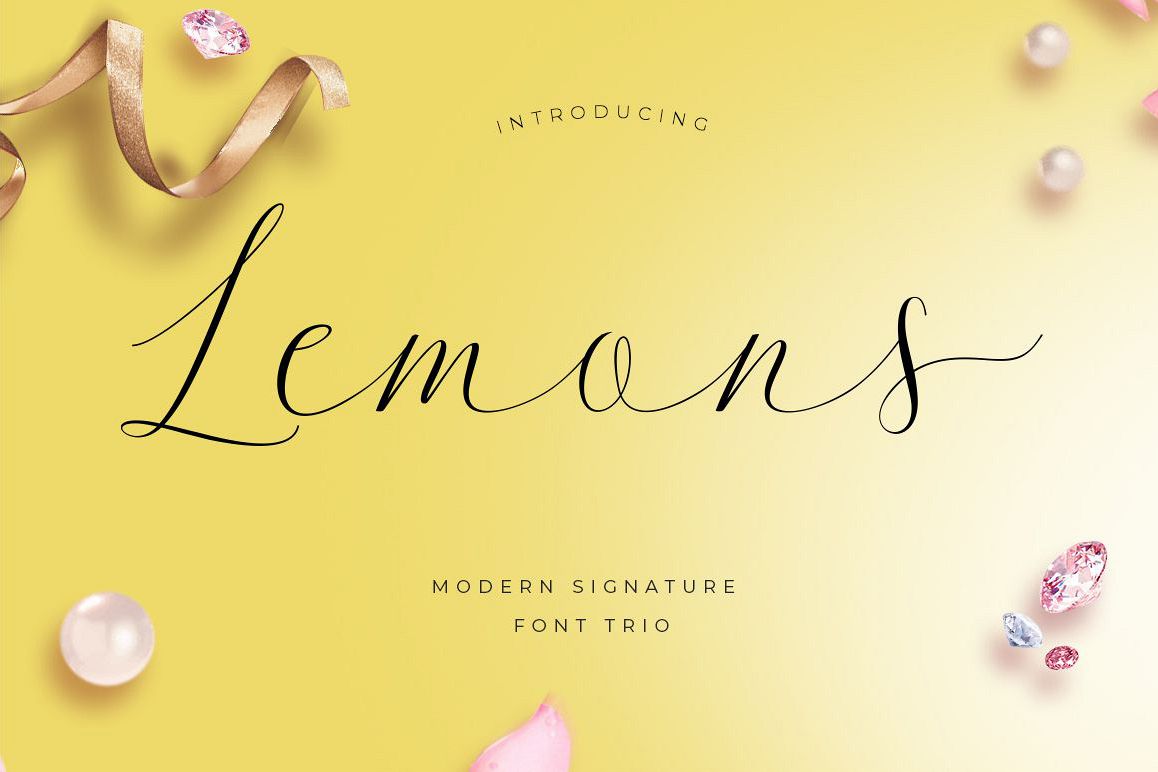 Lemons Font Trio example image 1