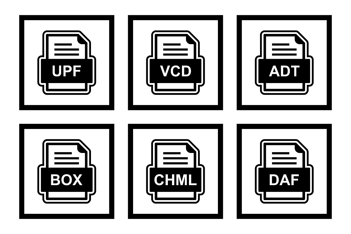 Set Of File Formats Icons example image 1