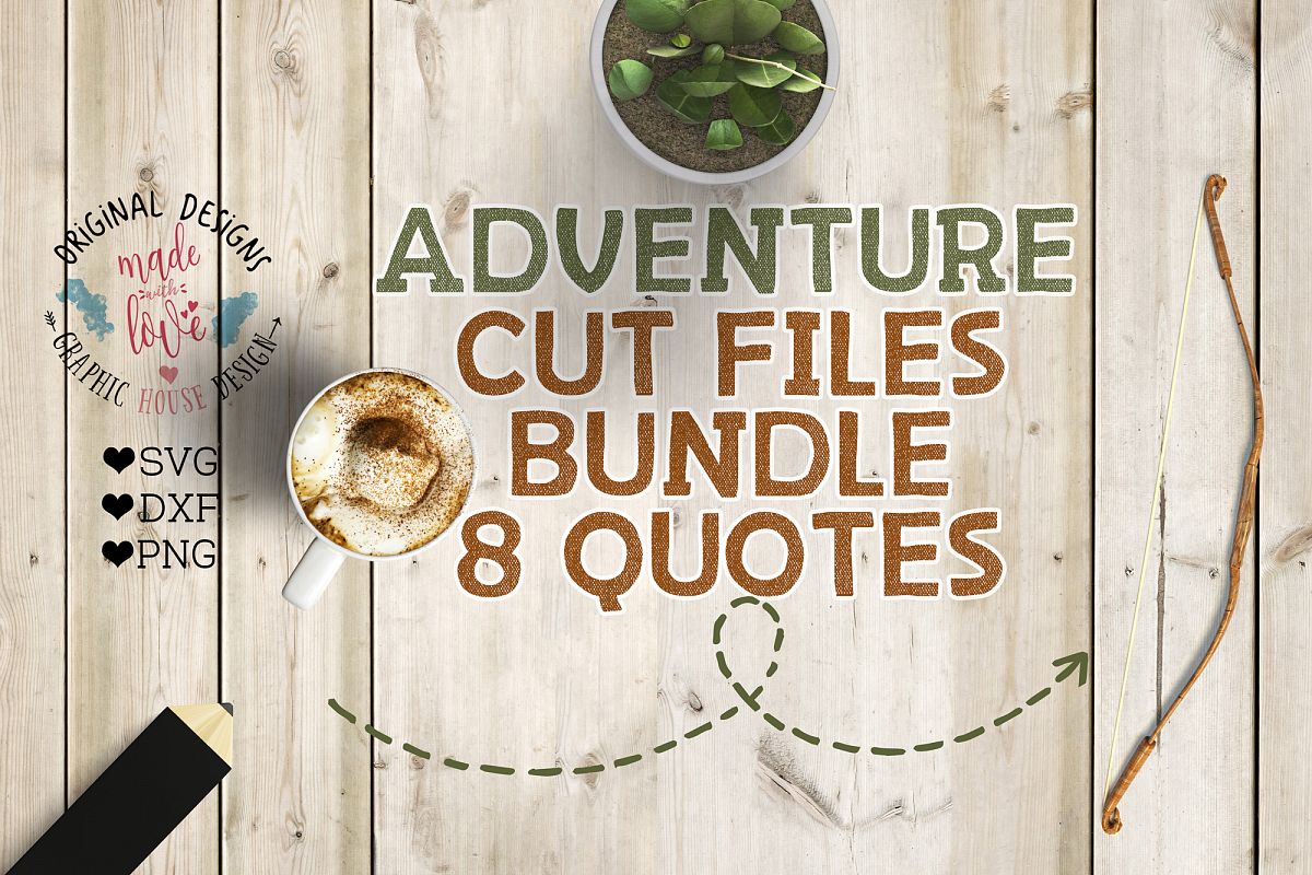 Adventure/Camping Cutting Files Bundle SVG, DXF, PNG example image 1