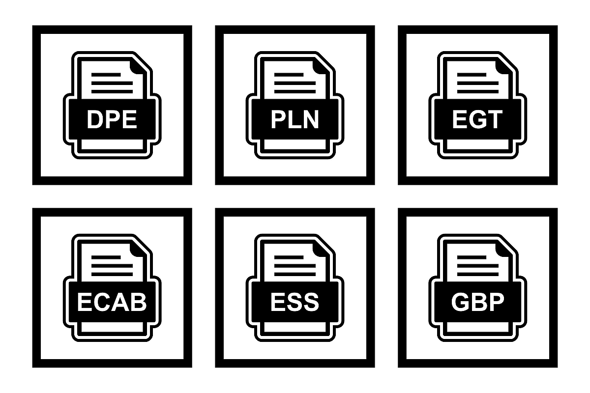 Set Of File Formats Icons example image 1