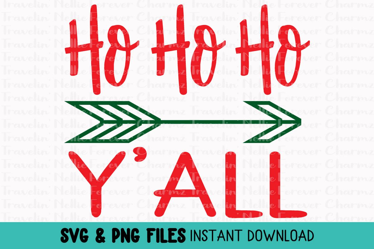 Ho Ho Ho Y'all SVG Toddler Kid Baby Christmas Holiday example image 1
