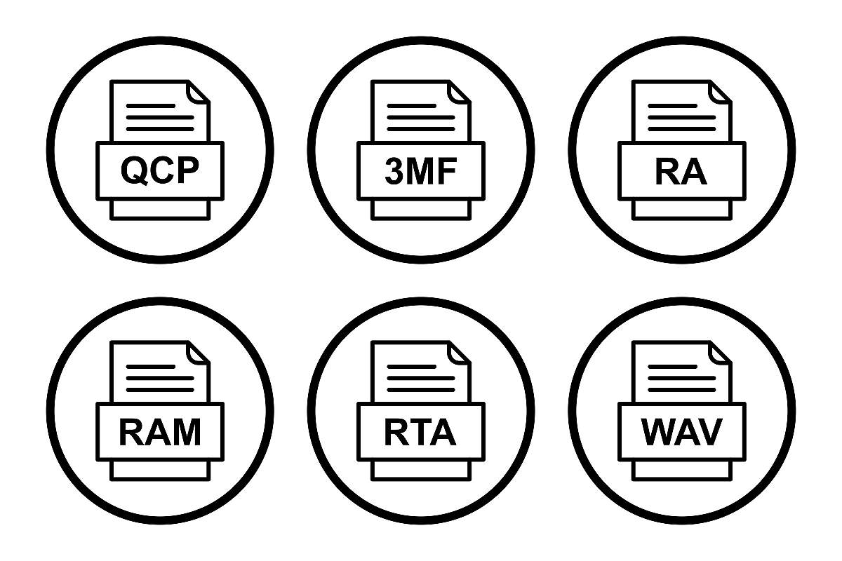 Set Of File Formats Icons example image 1