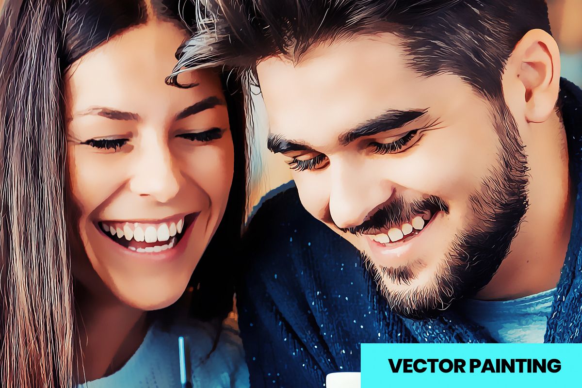 Vector Painting PS Action example image 1