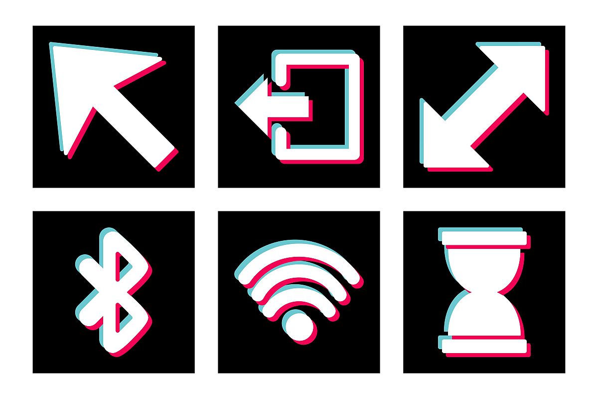 Set Of Basic Elements Icons example image 1