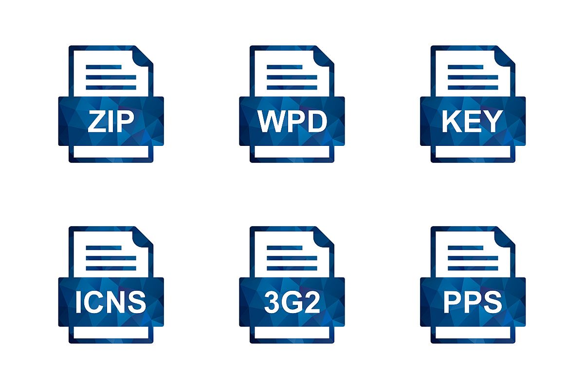 Set Of File Formats Icons example image 1