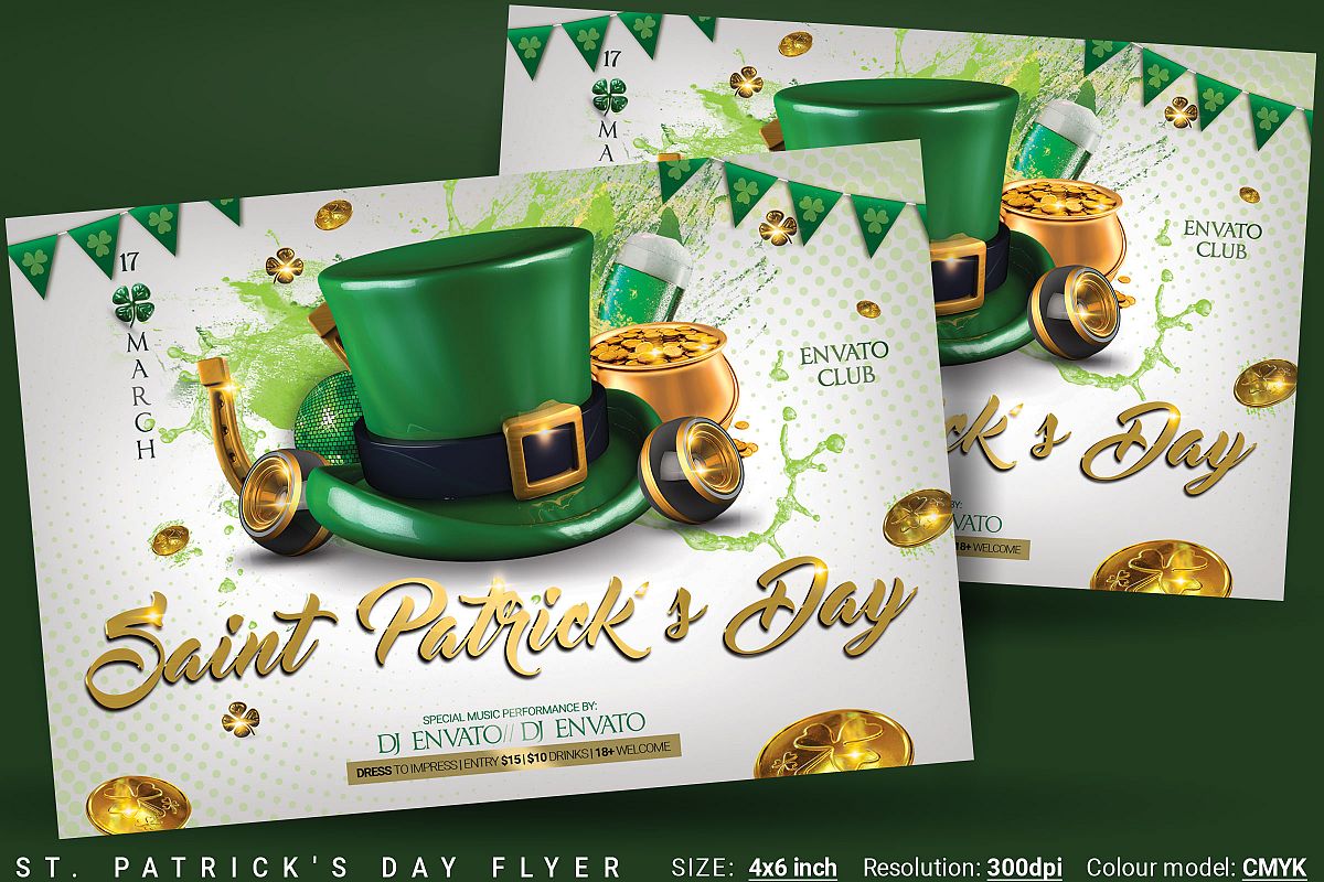 St. Patrick's Day Flyer And Poster example image 1